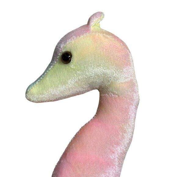 Ty Beanie Baby Neon Seahorse Plush Toy 1999 Pastel Collectible Stuffed Animal - Picture 4 of 12